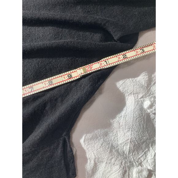 BCBG MaxAzria Sweater Oversized Boxy Women's XS Black 100% Merino Wool - Picture 8 of 12